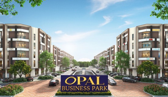 An artist’s impression of the entry to Opal Business park.